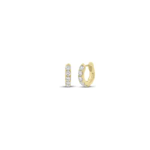 0.57 ct Mini Diamond Huggie Earrings