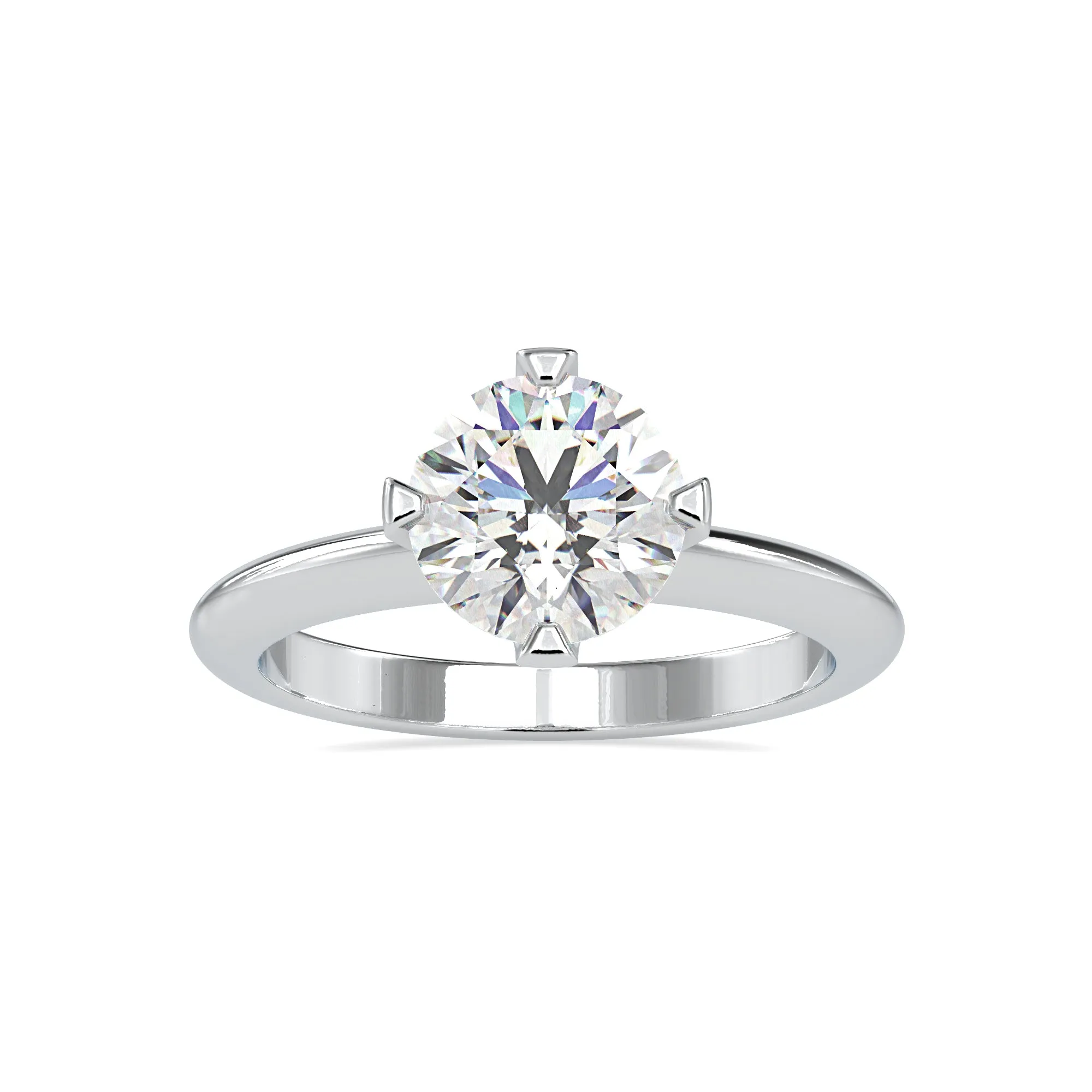 0.70cts. Solitaire Platinum Engagement Ring JL PT 0194