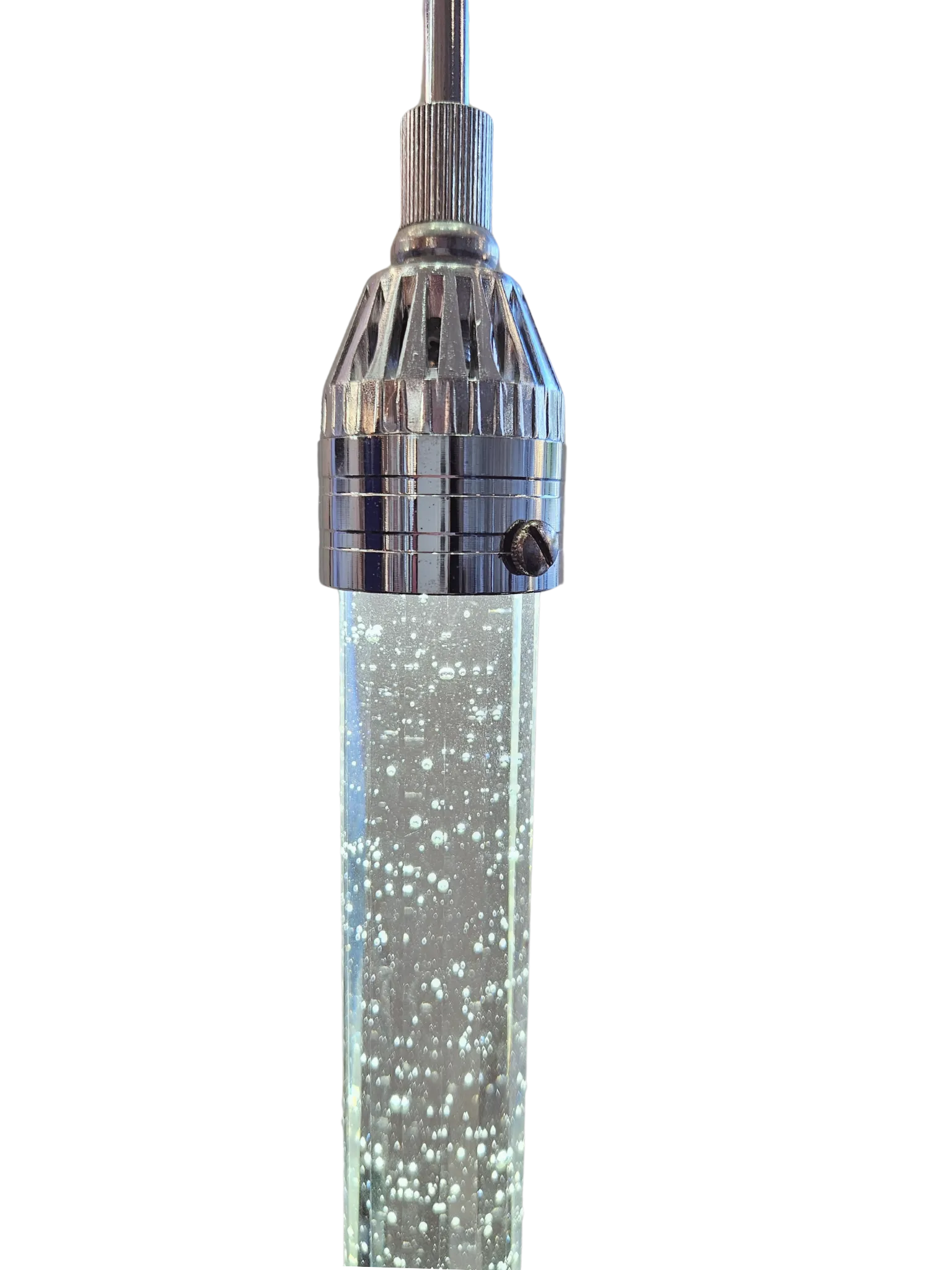 1 Light Chrome LED Pendant K9 Crystal