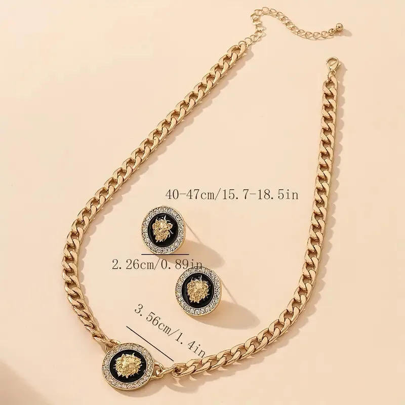 1 Pair Of Earrings   1 Necklace Stylish Jewelry Set