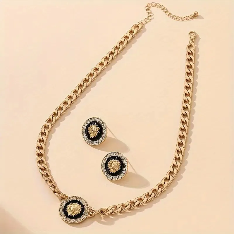 1 Pair Of Earrings   1 Necklace Stylish Jewelry Set