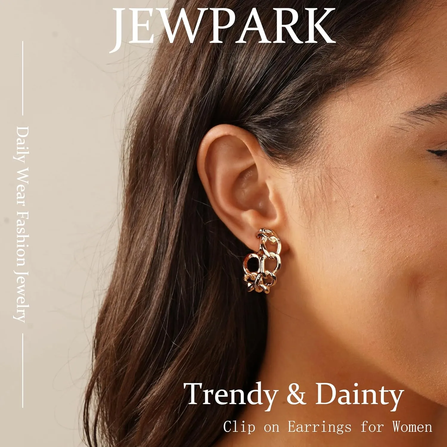 12 Pairs Gold Clip on Earrings for Women 14K Gold Plated Chunky Clip on Hoop Earrings Non-Pierced Fake Earrings Set
