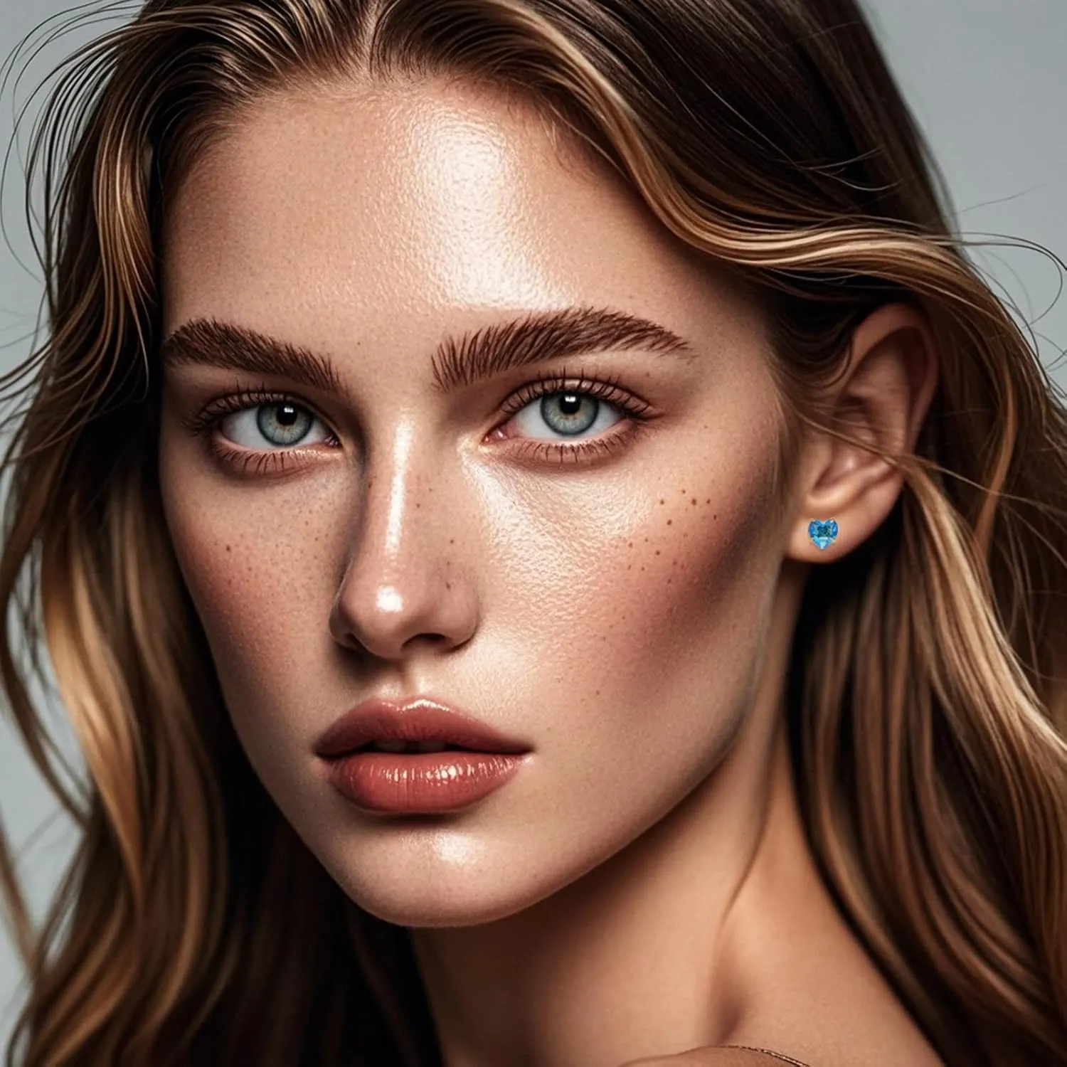 12 Pairs Surgical Stainless Steel Birthstone Cubic Zirconia Stud Earrings, Gold Plated Round Star Heart Square Princess Cut CZ Stud Earrings Set