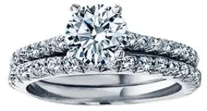 1.25 CARAT CENTER ROUND BRILLIANT CUT DIAMOND ENGAGEMENT RING