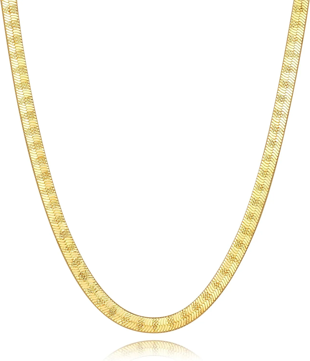14K Gold Chain for Women 14K Gold Necklaces for Women Trendy Non Tarnish Golden Necklace Mens Golden Chains Necklace Starry Touch, 4mm wide Endless Charm Snake Chain Necklaces 16,18,20,22,24IN