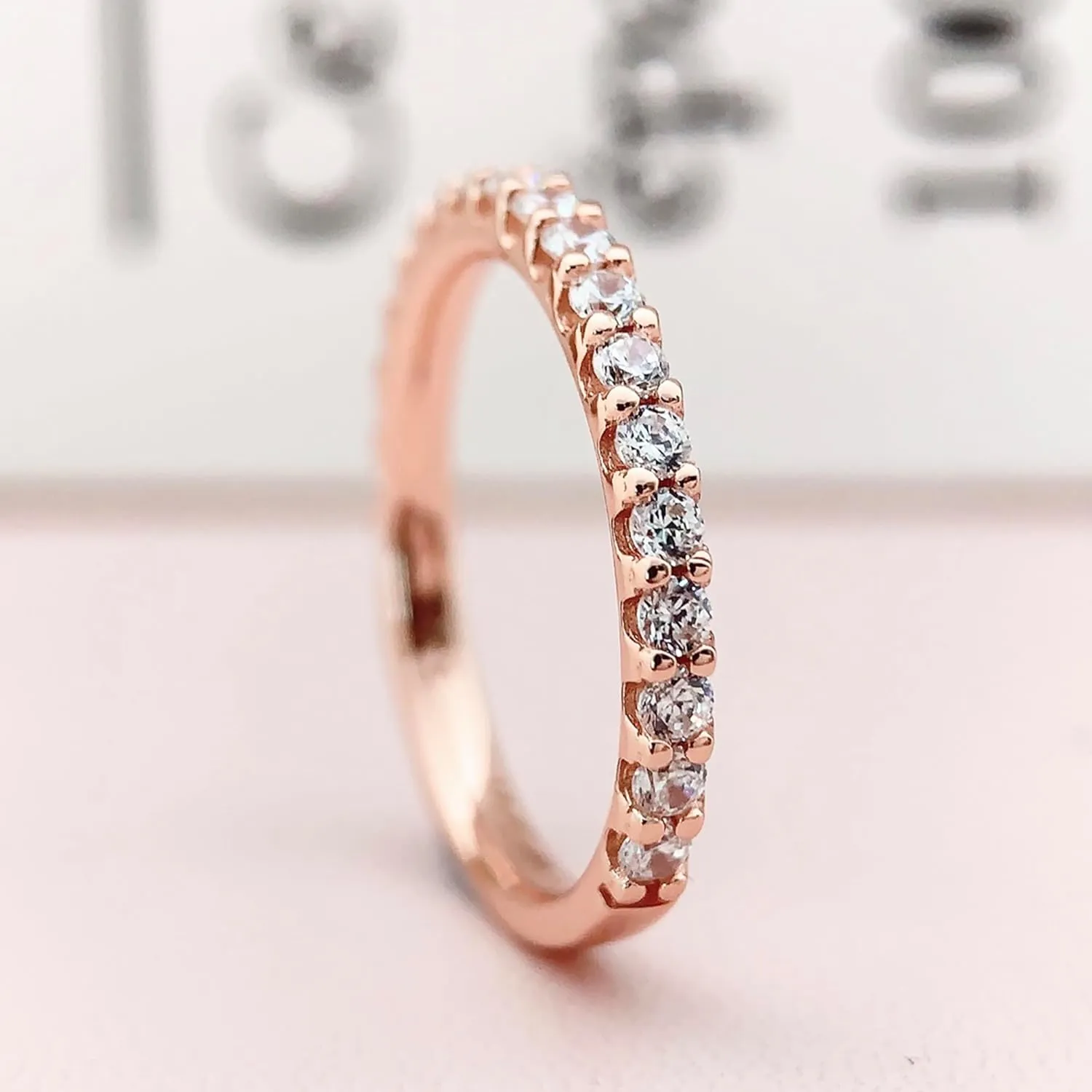 2.5mm Moissanite Wedding Bands, Moissanite Rings for Women, Eternity Bands for Women