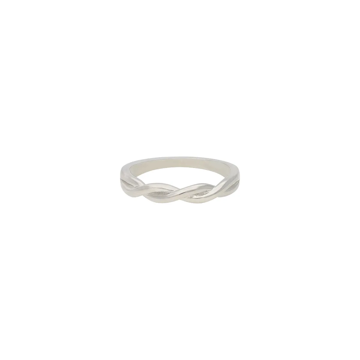 925 Sterling Silver Twisted twirl Silver Ring