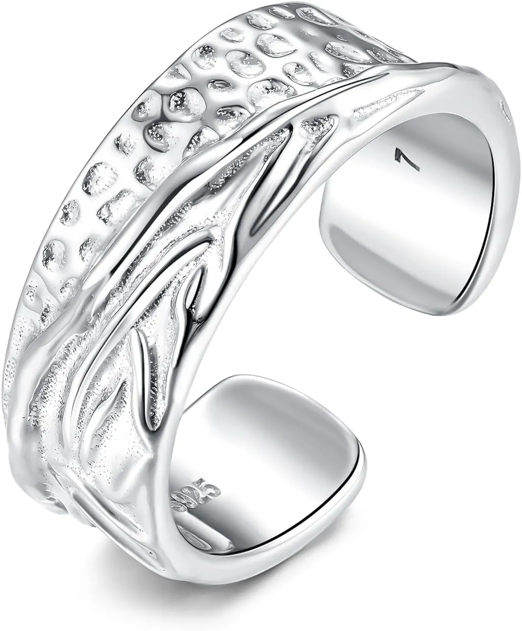925 Sterling Silver Vintage Rings Adjustable Thumb Rings for Women