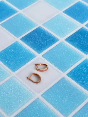 9ct Rose Gold Huggie Earrings