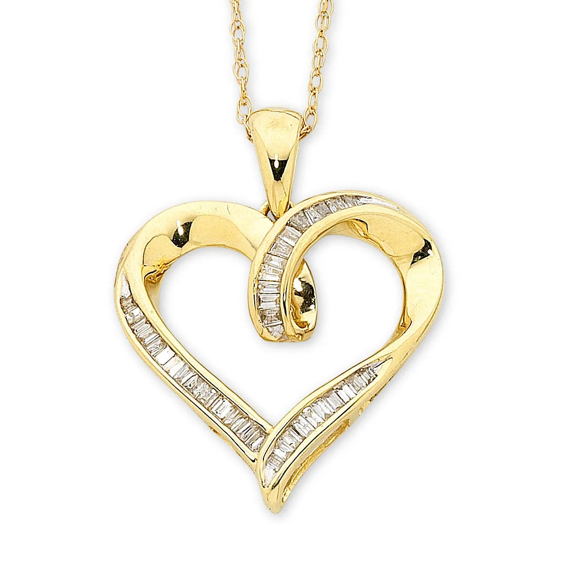 9ct Yellow Gold Diamond Pendant 0.20ct