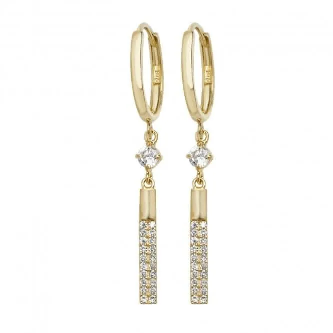 9ct Yellow Gold Drop Earrings ER1087