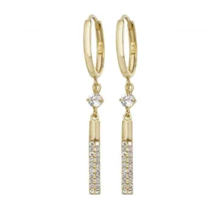 9ct Yellow Gold Drop Earrings ER1087