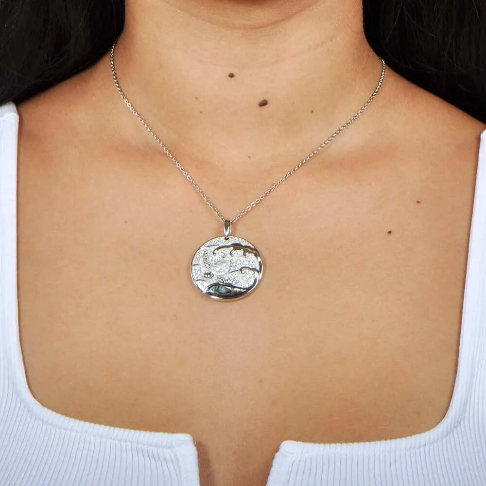 Abalone Honu Wave Medallion