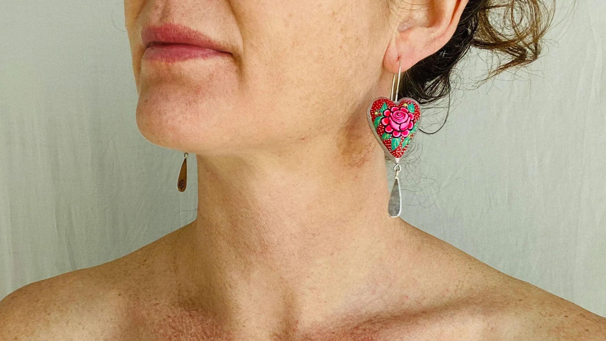Alebrije Heart Earrings. Sterling Silver. Atelier Aadya.0042