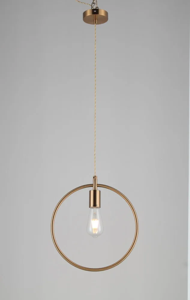 Allite Round Modern Brass Pendant Light