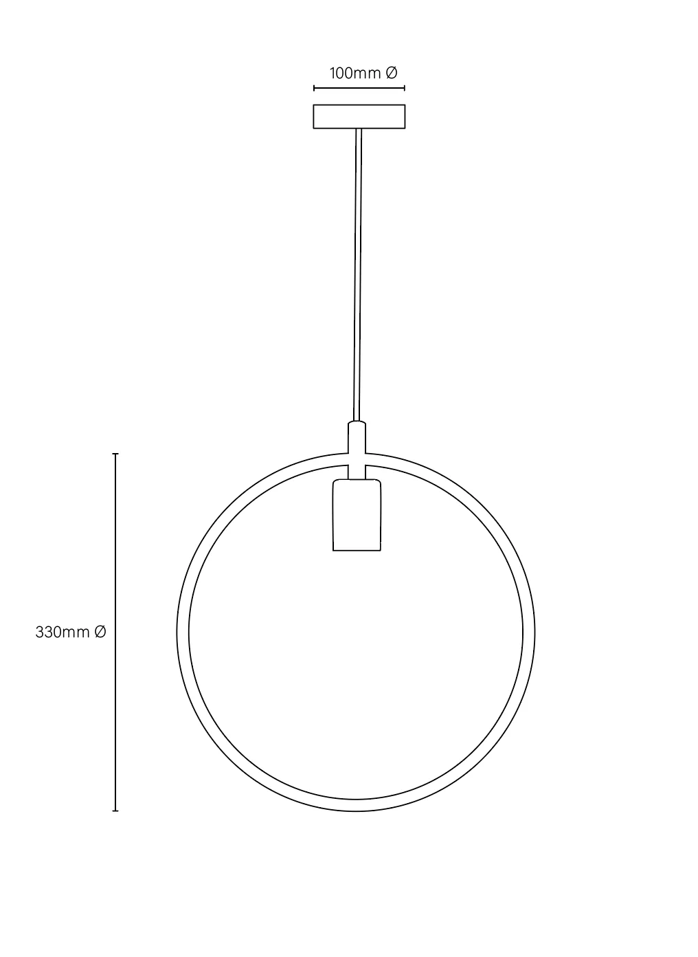 Allite Round Modern Brass Pendant Light