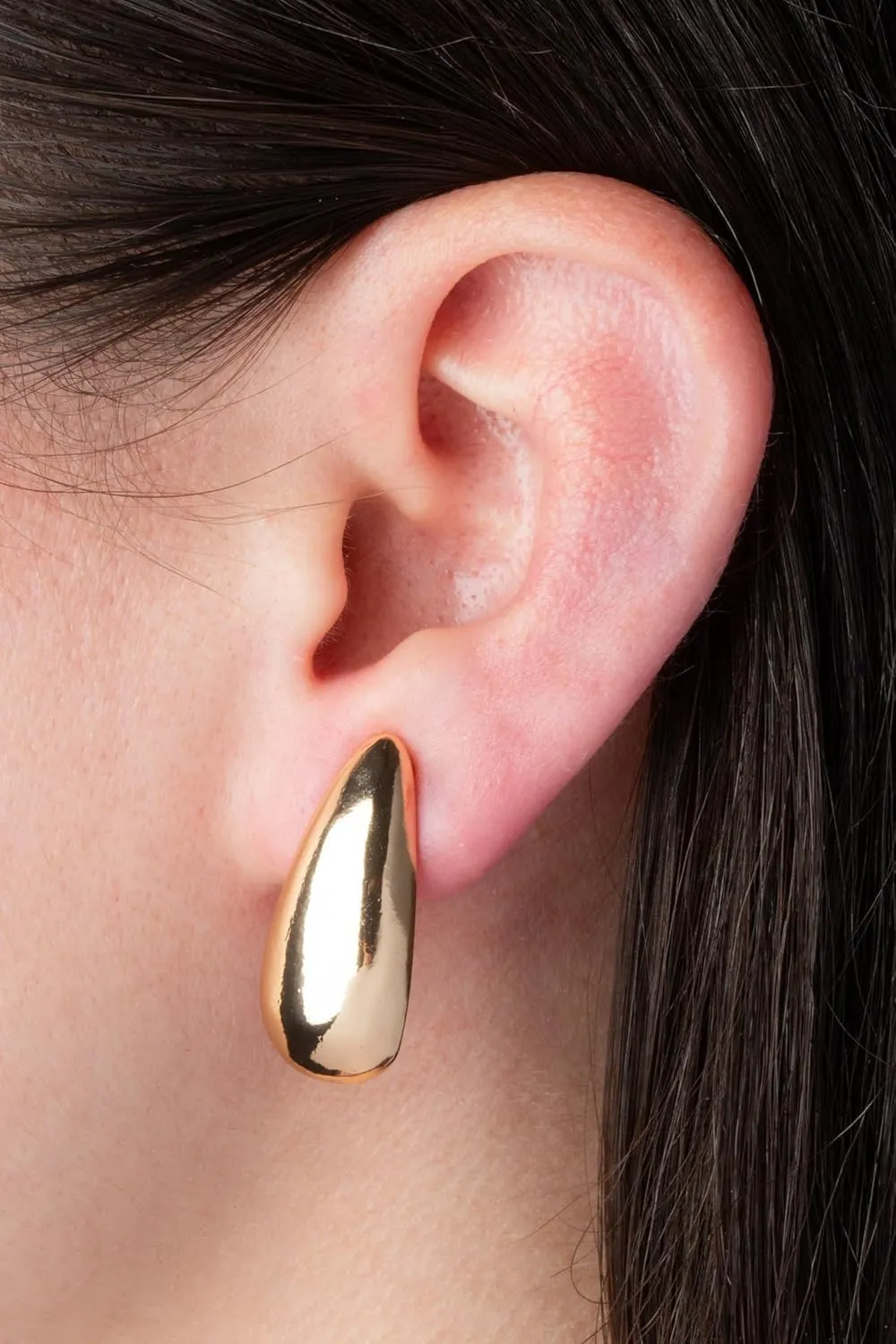 Aloha Earrings Teardrop Clip On Stud Earrings