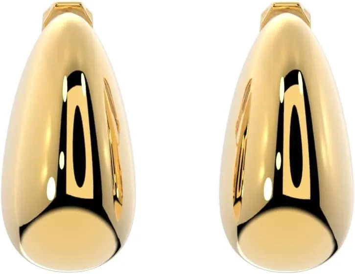 Aloha Earrings Teardrop Clip On Stud Earrings