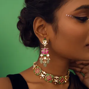 Amara Lotus Drop Earrings