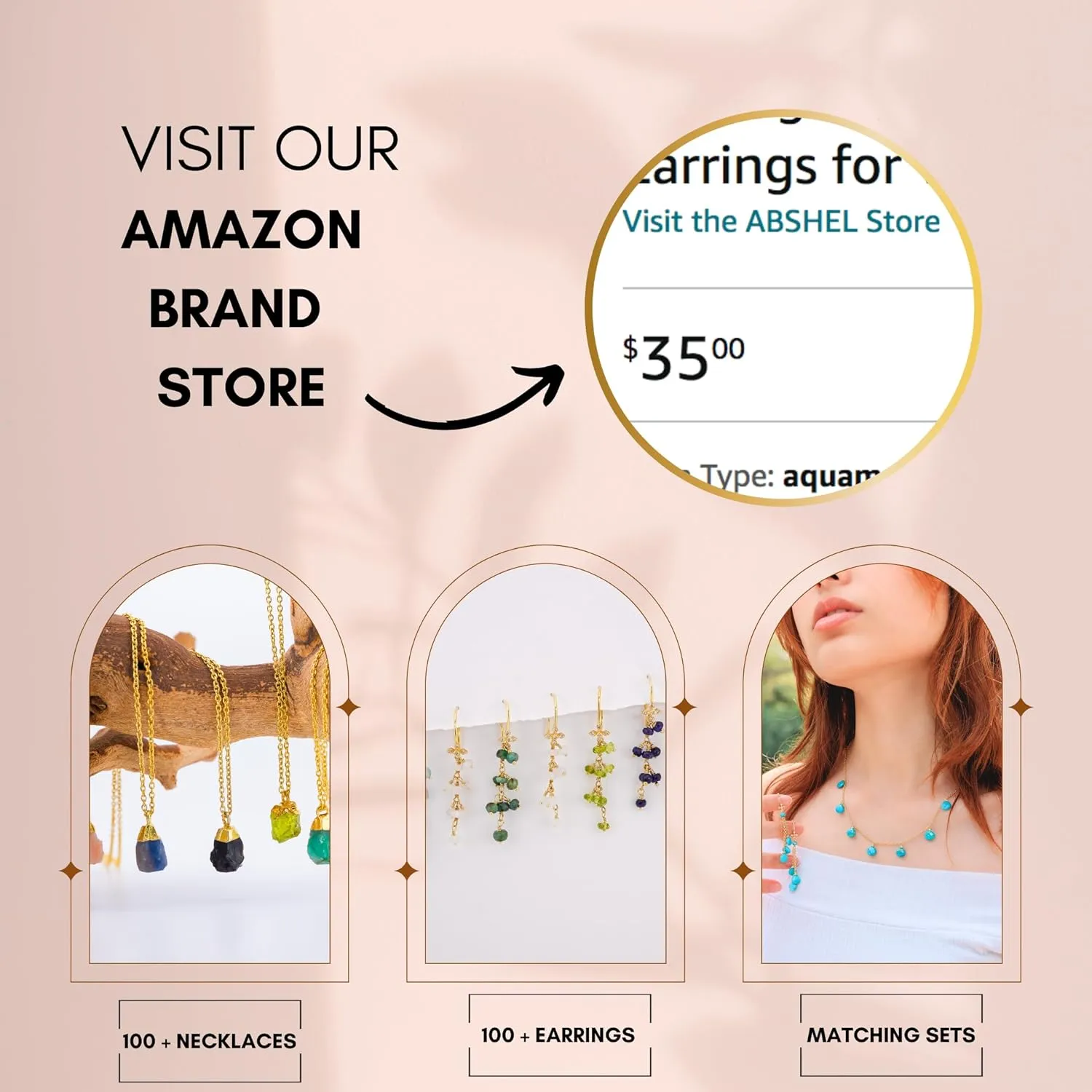 Aquamarine Necklace for Women, Premium Gold Minimalist Round Necklaces - Tarnish Free 18K Gold Plated Certified S925 Statement Necklace Gold Jewelry for Women - Mothers Day Gifts for Mom Wife