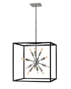 Aros LED Chandelier in Black