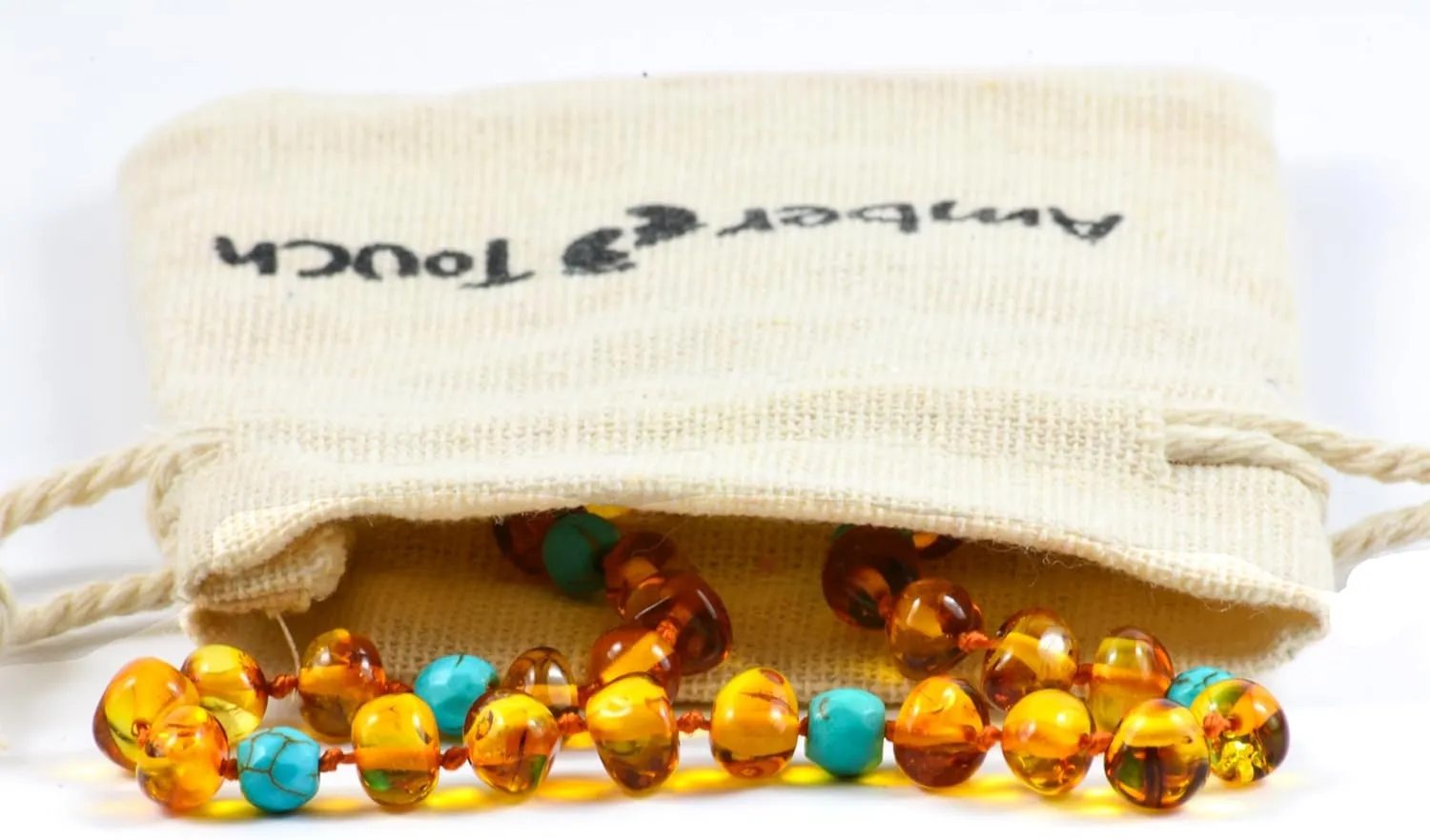 Baltic Amber Necklace - Natural Amber from Baltic Region, Genuine Amber 13 inch.