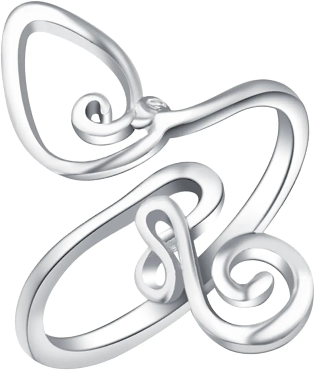 BESTYASH Boho Style Toe Ring for Women Adjustable Opening Toe Jewelry Foot Ring Unique Design