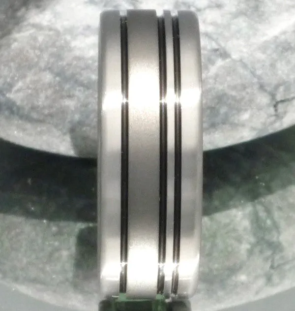 Black Titanium Ring bk15