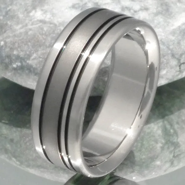 Black Titanium Ring bk15