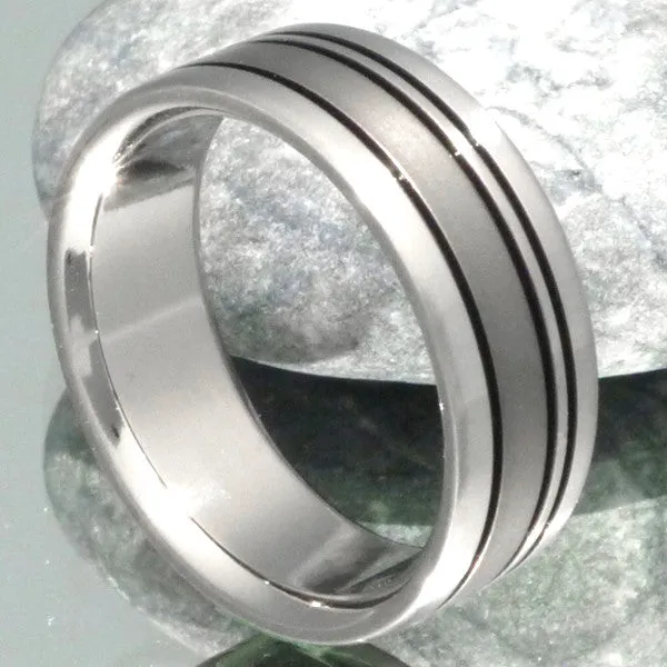 Black Titanium Ring bk15