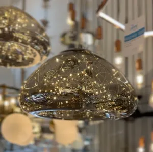 Boccini 3 x 5w 3500k LED Chrome with Smoked glass Crystal Pendant Light