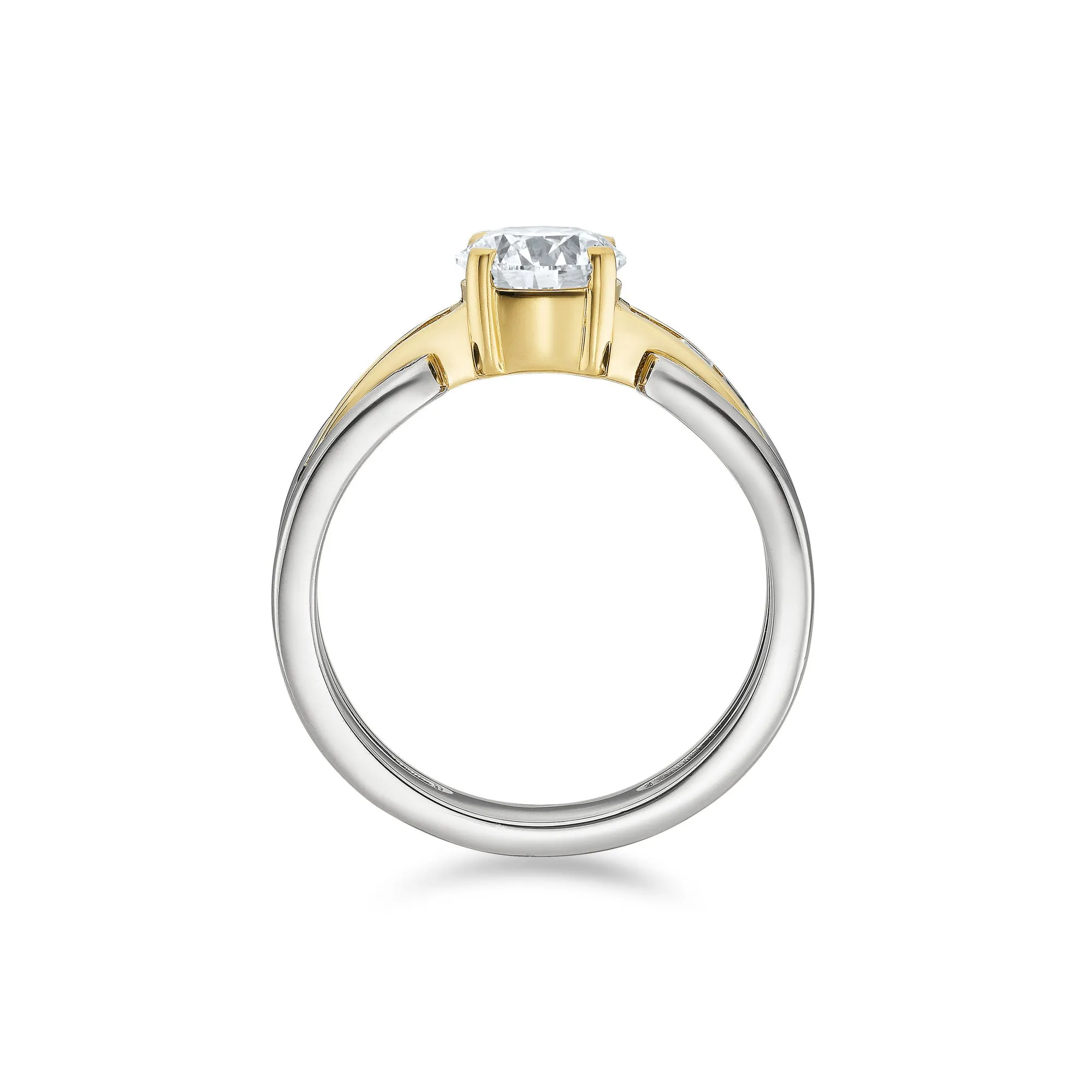 Brilliant Cut Split Band Ring