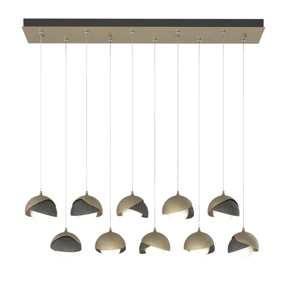 Brooklyn 45 in. 10 Lights Standard Pendant Light Soft Gold finish