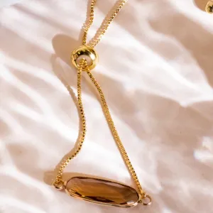 Capsule Shape Connector Bracelet | 1pc