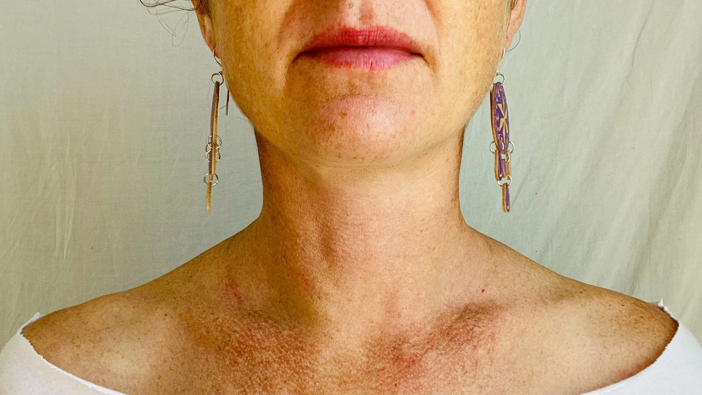 Carved Gourd Earrings. Sterling Silver. Oaxaca, Mexico. 0346