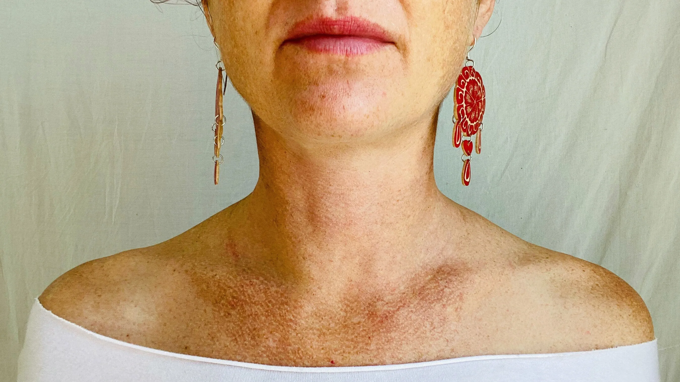 Carved Gourd Earrings. Sterling Silver. Oaxaca, Mexico. 0363