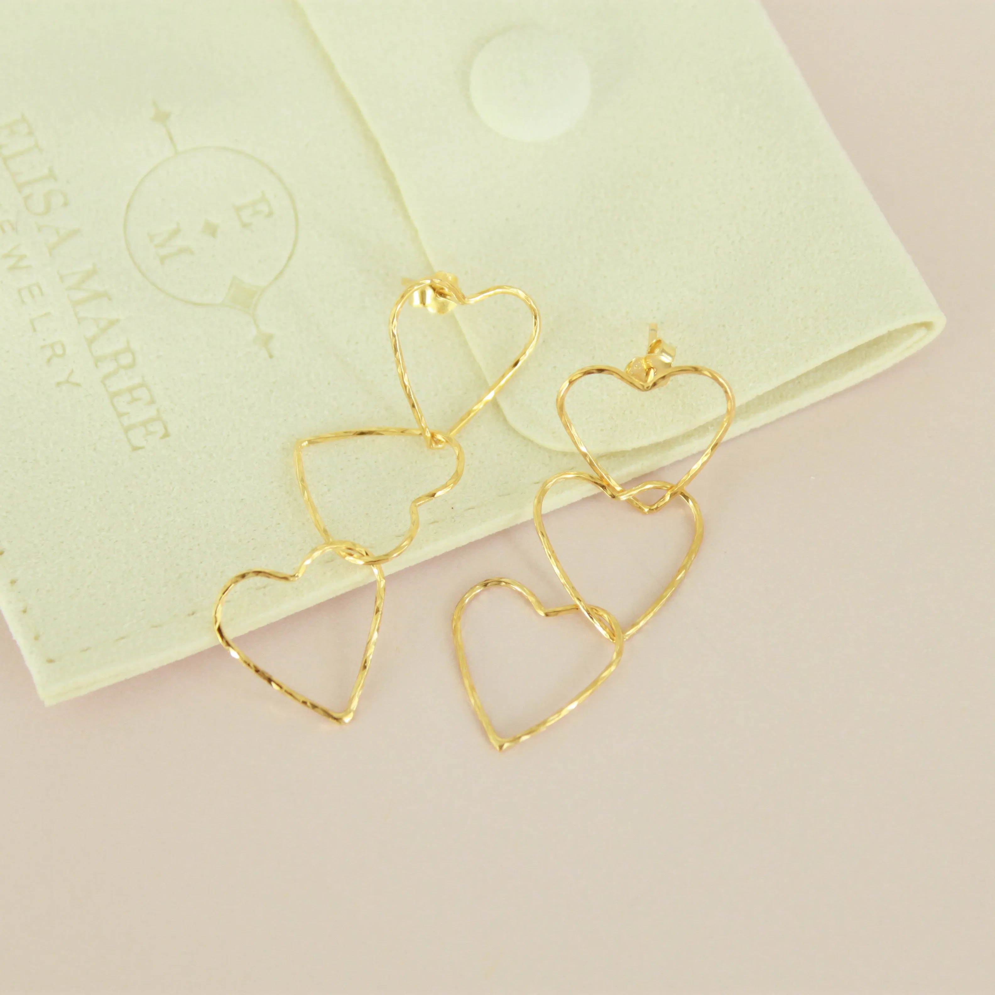 Cascading Hearts Earrings