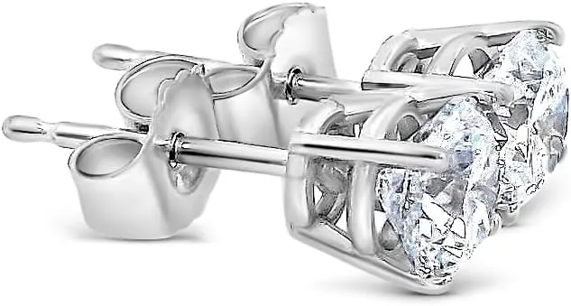 Certified 1/4-3.0 Carat Lab Grown Diamond Earrings in 14K Gold, Premium Collection of Diamond Stud Earrings for Women and Men, Quality Studs in Exceptional Color/Clarity