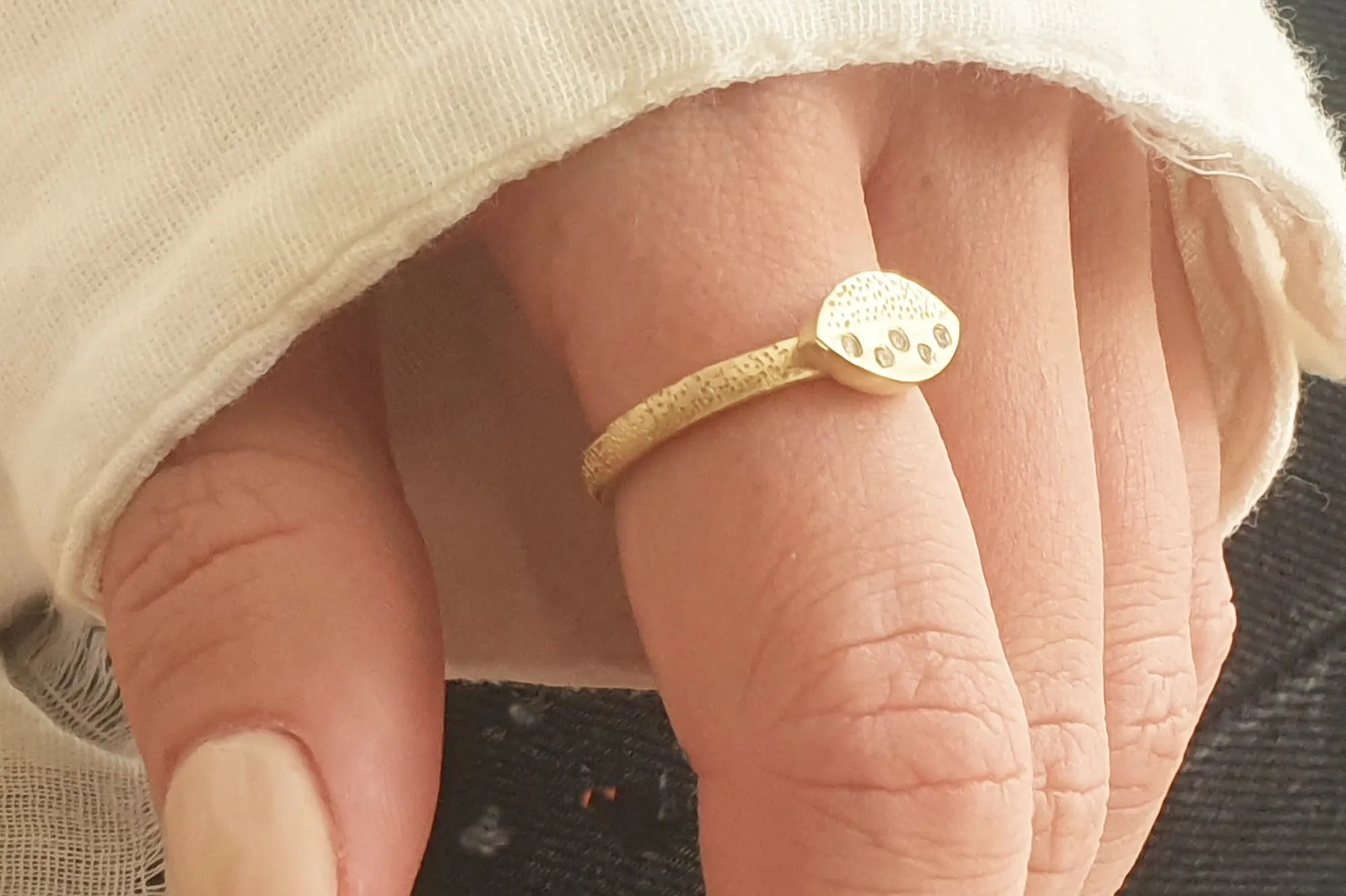 Champagne Diamond Engagement Ring, Marquise Shape Ring