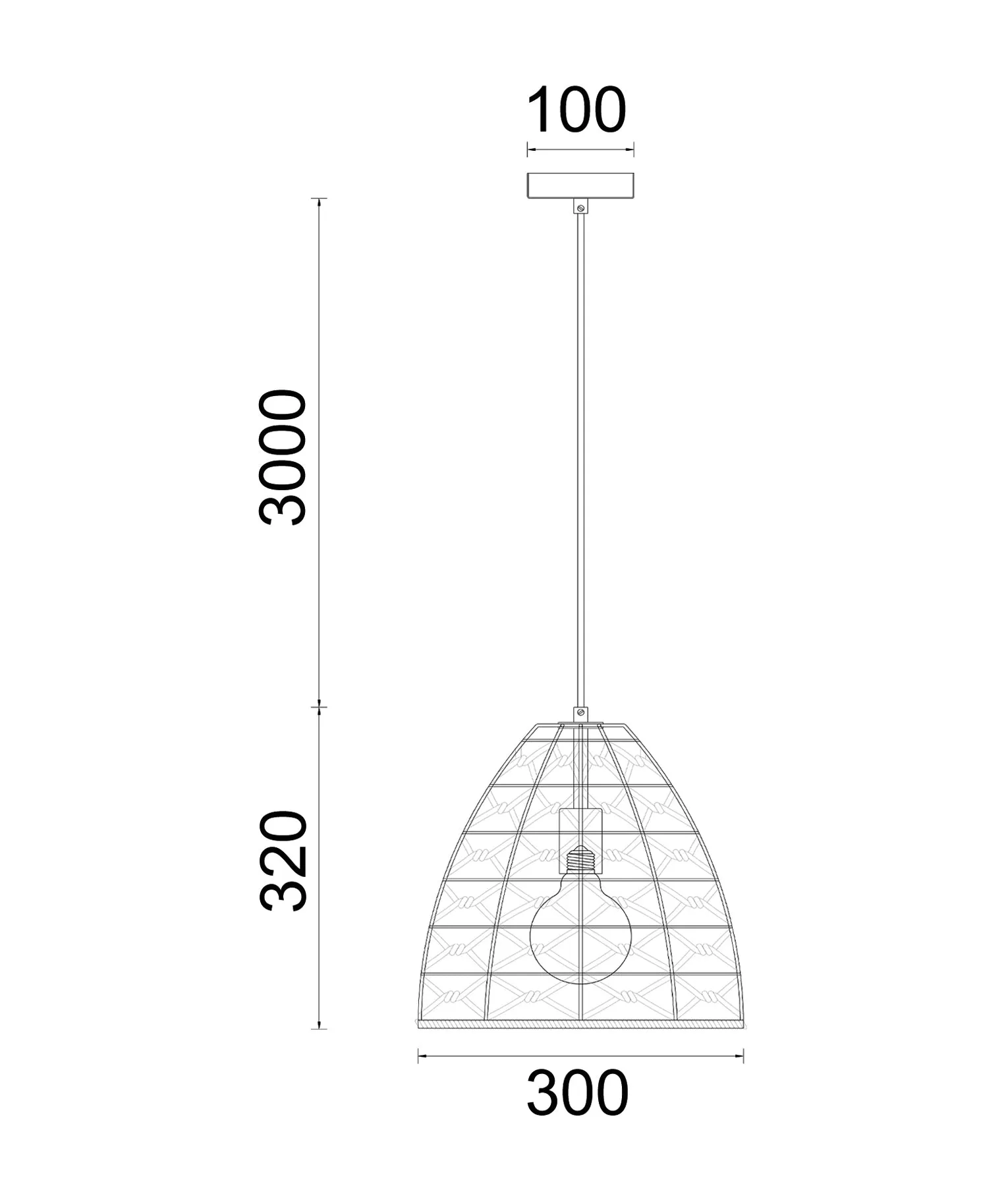 CLA CANAMO Natural Hemp Rope & Black Hardware Pendant Lights
