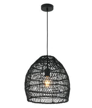 CLA COUP Rattan Ellipse Pendant Light