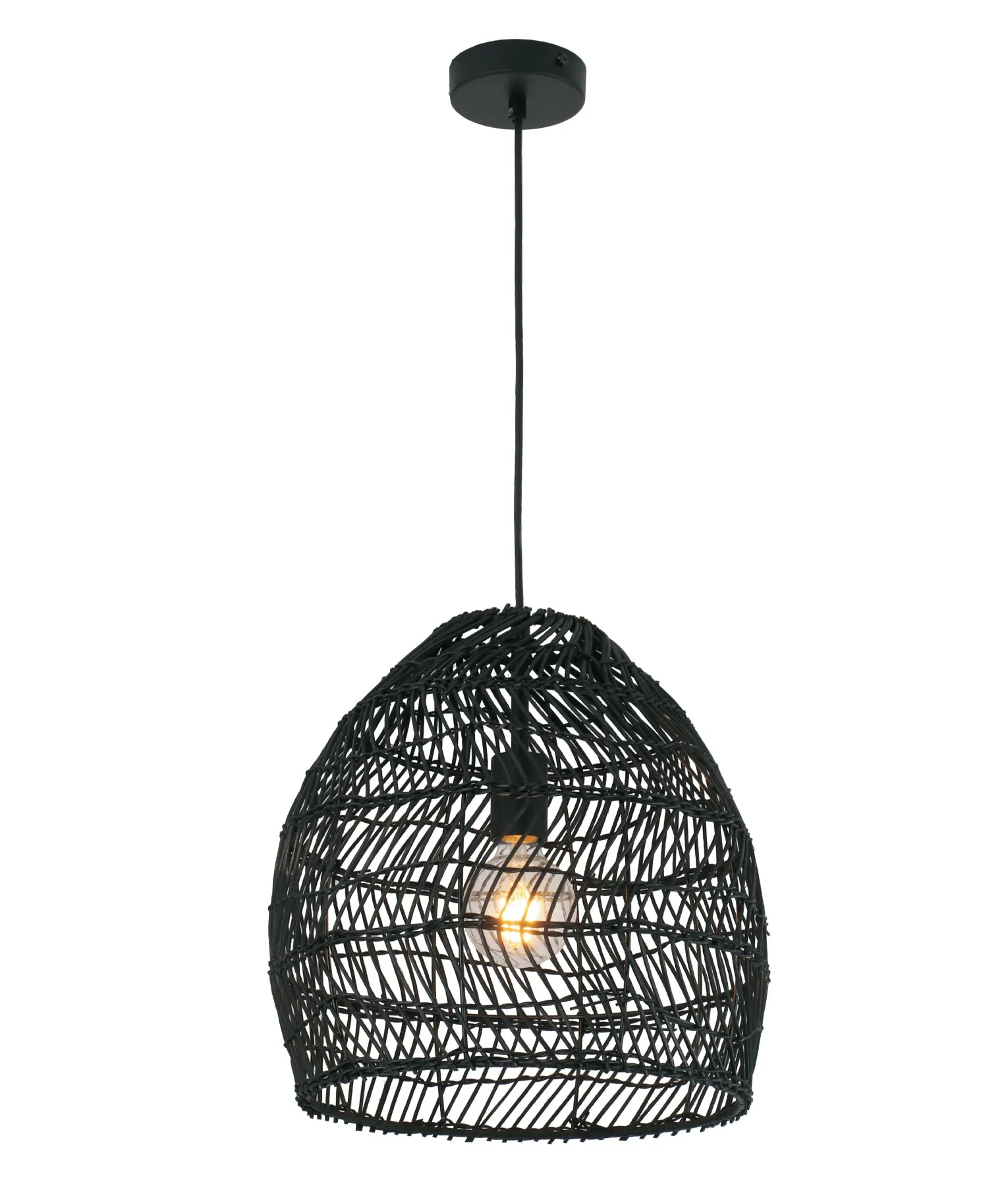 CLA COUP Rattan Ellipse Pendant Light