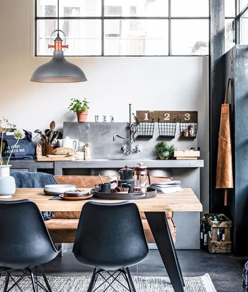CLA NARVIK Dome with Copper Highlight Pendant Lights