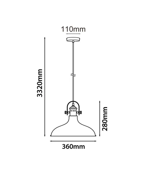 CLA NARVIK Dome with Copper Highlight Pendant Lights