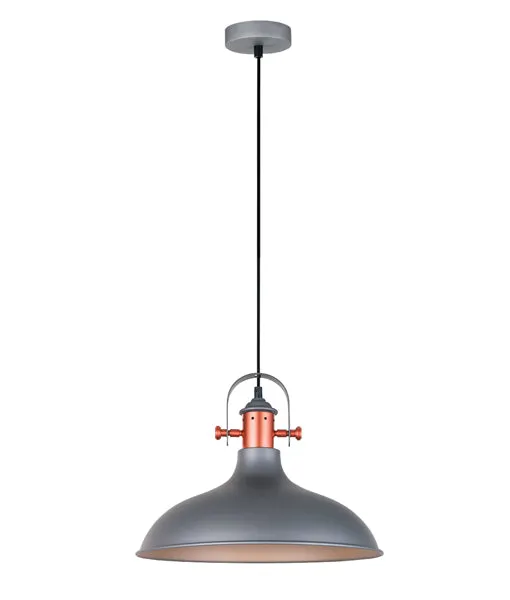 CLA NARVIK Dome with Copper Highlight Pendant Lights