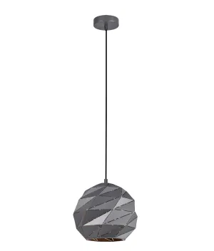 CLA ORIGAMI Interior Dome Carved Iron Pendant Lights