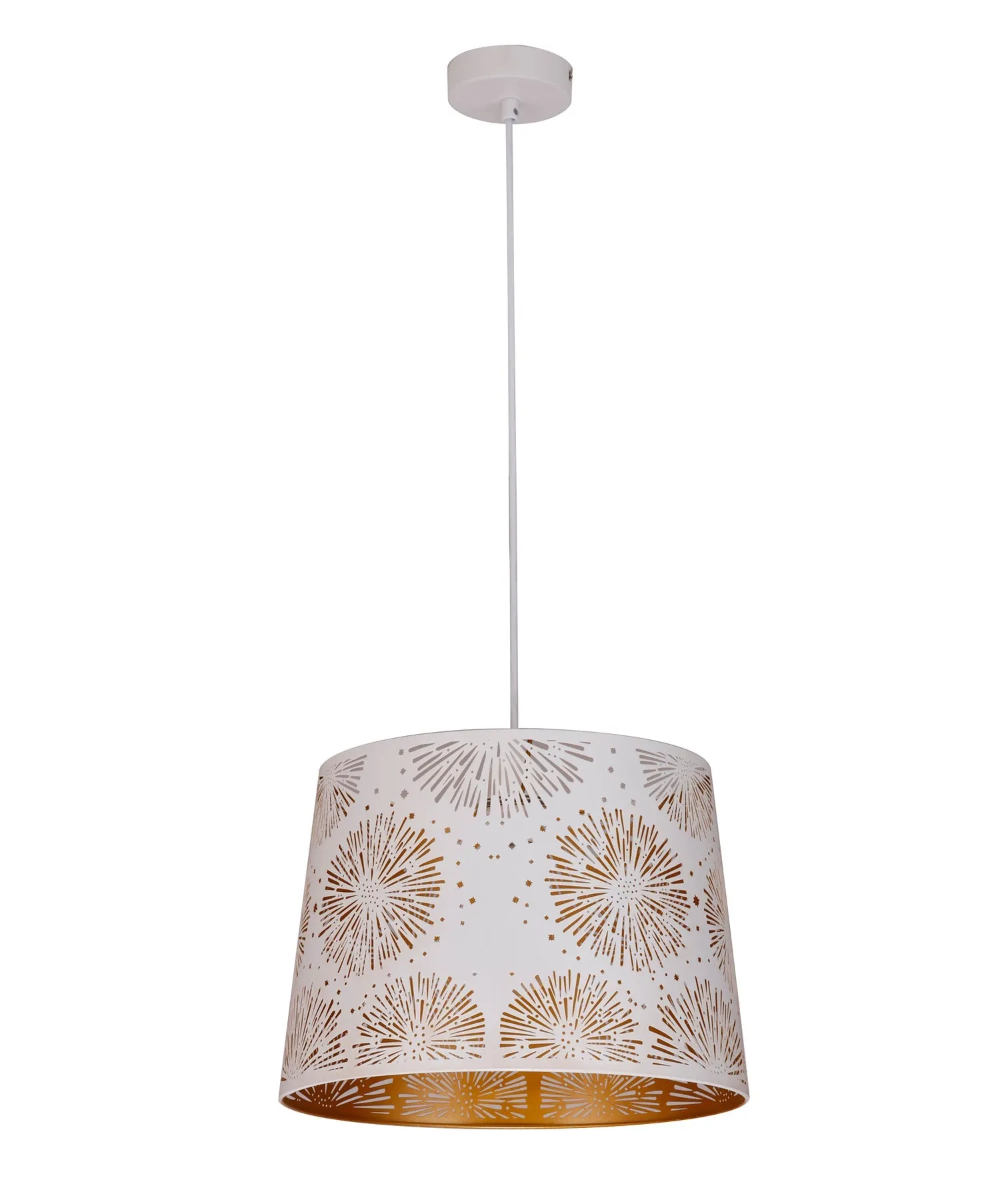 CLA PENSHADE Interior Slanted with Laser Cut with Starburst Pattern Pendant Lights