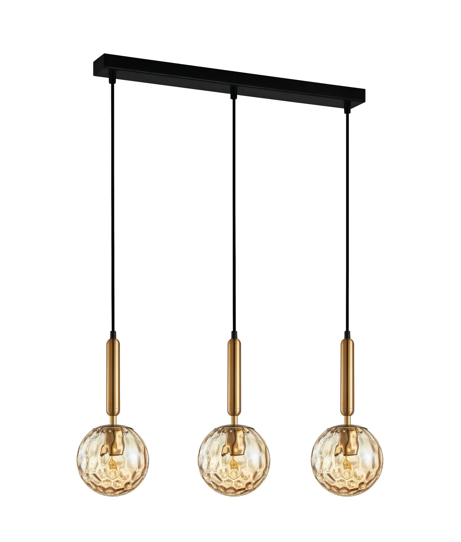 CLA TRATTINO Interior 3 Light Bar Spherical Glass Pendant