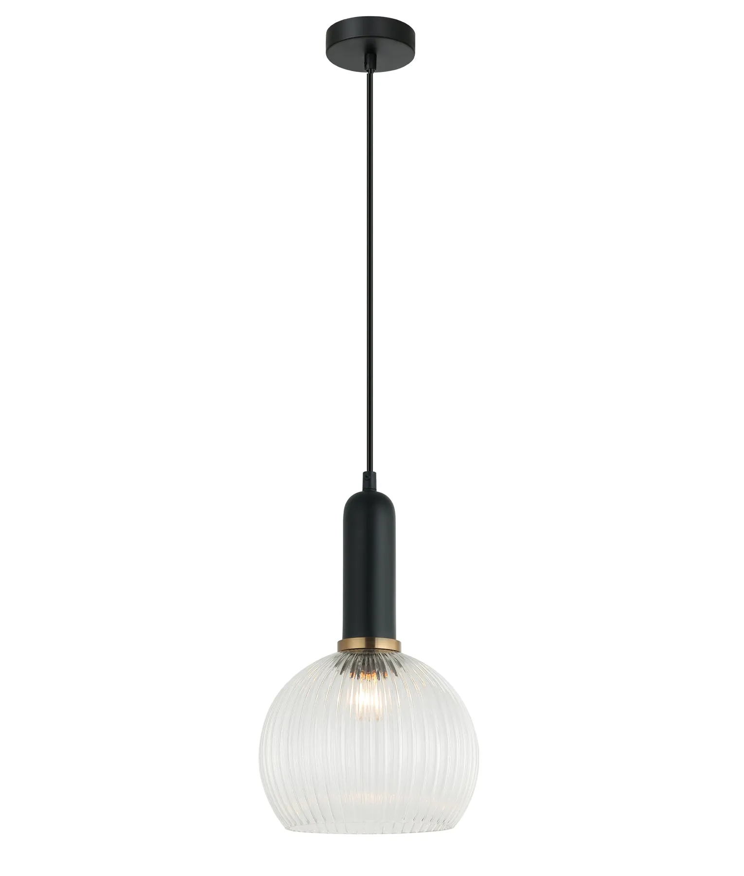 CLA Vintaj Interior Wine Glass Ribbed Glass Pendant Lights