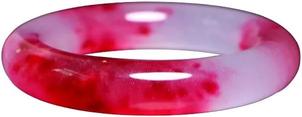 Classic Round Jade Bangle Bracelet for Women Healing Wealth Good Luck Feng Shui Bangles with Box Fashion Genuine Jade Stone Bracelet Woman Wedding Birthday Gift